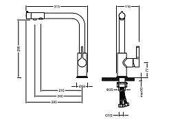 Timo Смеситель для кухни Hette 1026/00F Chrome – фотография-2
